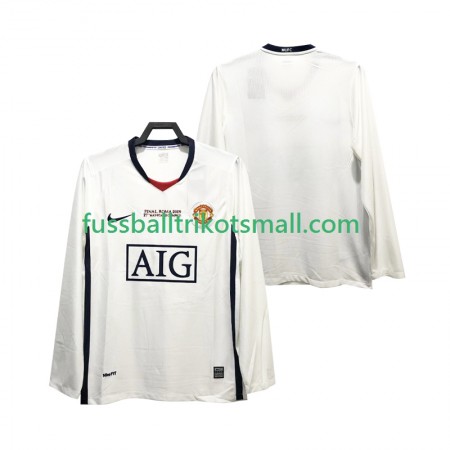 Fußballtrikots Manchester United Champions League 2008 2009 Retro Langarm Auswärts-trikot kaufen